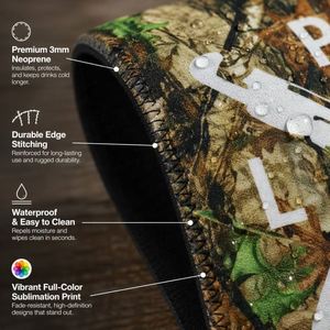 Refroidisseur de canettes en néoprène pliable et isotherme, imprimé par sublimation, personnalisable, étanche, pour mariage, pour canettes de bière - Product Image 3