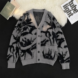 Suéter de Mohair Sólido Personalizado para Hombre con Color Jaspeado y Tinte Espacial, Antiencogimiento y Antiarrugas, para Otoño - Product Image 3