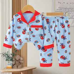 Nuevos <span class=keywords><strong>pijamas</strong></span> infantiles cómodos, <span class=keywords><strong>pijamas</strong></span> infantiles de manga larga con estampado completo de dibujos animados hechos a medida - Product Image 6