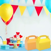 Boîtes cadeaux en carton blanc écologiques en gros, boîtes pliantes en papier pour fêtes, boîtes à bonbons et gâteaux avec poignées