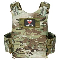 Gilet tactique de protection personnelle Molle noir, gilet tactique balistique amovible, gilet pare-balles à libération rapide pour hommes, porte-plaque