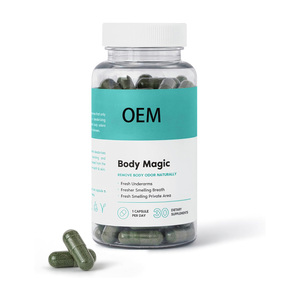 Kapsul Vegan <span class=keywords><strong>Chlorophyll</strong></span> Private Label Body Magic 30 untuk Pencernaan, Kesehatan Usus, dan Kulit - Product Image 1