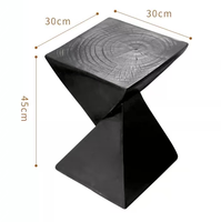 Table d'appoint géométrique en laiton style nordique rétro, table d'appoint pour petit espace, salon, canapé, table d'appoint Art Déco