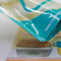 Sachet refermable autoportant en plastique laminé et feuille d'aluminium pour emballage alimentaire