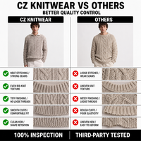 Pull en tricot décontracté pour homme personnalisé ODM/OEM - Épais, chaud, col rond, résistant aux plis et respirant