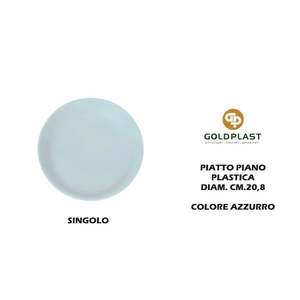 Plato de Plástico Mineral Azul de 21 cm para Platos y Vajilla - Product Image 1