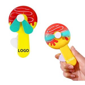พัดลมพลาสติกขนาดเล็กแบบพกพา รูปทรงการ์ตูนน่ารัก ราคาถูก รับผลิตตามแบบ (OEM) พร้อมโลโก้ - Product Image 1