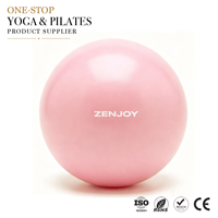 ZENJOY Ballon de Pilates en gros, petit ballon d'exercice avec paille de gonflage, équipement de Pilates pour la stabilité et les étirements, pour la maison et le studio