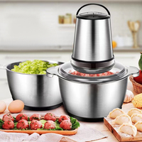 2L 3L 5L pabrik makanan prosesor daging dan sayuran Chopper Grinder Metal Cutting Mixer Blade makanan Chopper daging Grinder