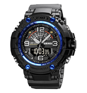 Skmei 1617 movimento del giappone della vigilanza 5 atm impermeabile analogico digitale sport orologio da polso da <span class=keywords><strong>uomo</strong></span> - Product Image 3