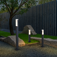 Lampes de jardin LED extérieures étanches décoratives pour allées, lampadaires de jardin en aluminium de style nouveau, lampes de jardin carrées pour aménagement paysager