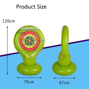 Juego de Lanzamiento de Objetivos de Cocodrilo Inflable de PVC, Resistente al Agua, para Exteriores - Product Image 4