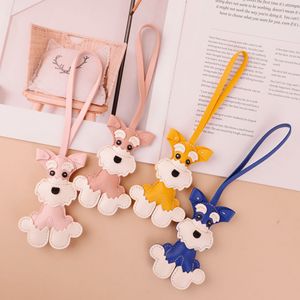Lindo Colgante de Cachorro para Bolso, Llavero de Perro de Dibujos Animados, Cordón de Cuero para Teléfono, Hecho a Medida, Forma Irregular - Product Image 4