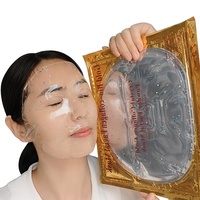 Masque facial en gel hydrogel végétalien au collagène à marque privée OEM, liftant, anti-rides, hydratant, raffermissant, soin de la peau, logo personnalisé