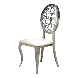 Sillas de Comedor Personalizadas de Alta Calidad en Oro, Plata y Acero Inoxidable para Banquetes de Hotel y Bodas - Product Image 3