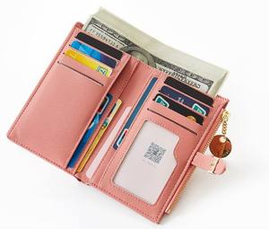 תיק יצואן סוכן סיטונאי צבע הטהור של גברת, ארנק באיכות גבוהה, ארנק קיבולת גדולה אופנתית המיוצר במפעל - Product Image 3