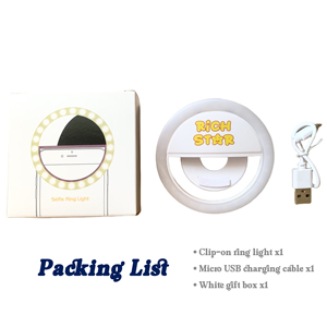 Xách tay mini <span class=keywords><strong>LED</strong></span> vòng ánh sáng có thể sạc lại <span class=keywords><strong>Selfie</strong></span> chiếu sáng cho điện thoại thông minh máy ảnh - Product Image 5