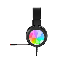 Headset Gaming OEM Logo kustom desain baru Headset Gaming kualitas tinggi cahaya Rgb untuk Pc