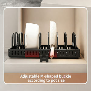 Estantes Extraíbles de Metal para Cajones, Unidad Ciega para Divisores de Estantes Deslizantes, Organizador Deslizante para Armarios de Cocina - Product Image 5