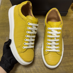 Zapatillas Deportivas Modernas para Hombre - Cuero con Estampado de Cocodrilo Premium con Suela Gruesa y Cómoda - Product Image 3