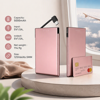 Batterie externe magnétique ultra-fine avec câble USB-C intégré, charge rapide PD20W