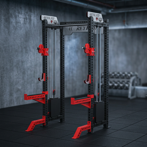 Rack de Potencia Multifuncional 2 en 1 de Alta Resistencia con Cable Cruzado y Jaula para Sentadillas para Entrenamiento en Casa y Gimnasio - Product Image 4