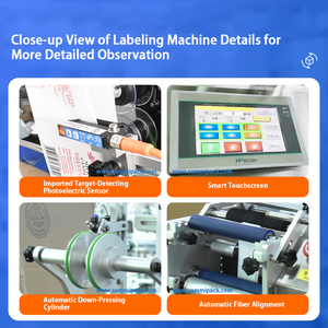 Yuvarlak şişe etiketleme makinesi ve etiketli taşınabilir küçük yüksek hassasiyetli yarı otomatik tarih kodlayıcı - Product Image 4