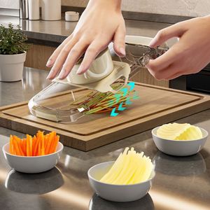 Cortador de Verduras Manual Multifuncional de Plástico, Picador de Patatas para Accesorios de Cocina - Product Image 4
