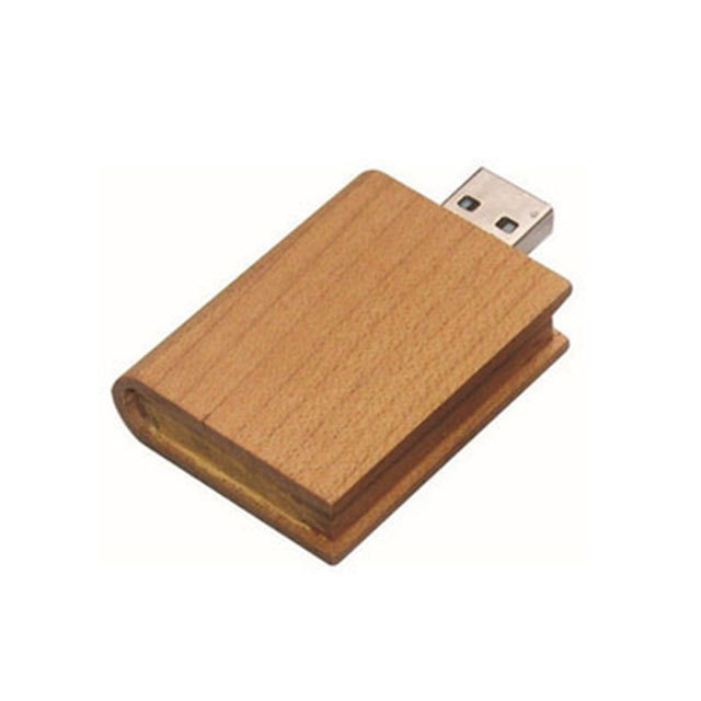 Wooden Book Shape USB Flash Drive 1GB 2GB 4GB 2.0 Pen Drive 8GB 16GB 32GB 64GB 3.0 Free Laser Logo