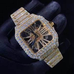 Hip Hop Full Iced Out Watch Moissanite orologio da uomo Vvs1 Pass Diamond Tester automatico meccanico orologi da polso di lusso cartierabili - Product Image 1