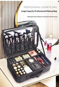 Bolsa <span class=keywords><strong>de</strong></span> Cosméticos Abierta <span class=keywords><strong>de</strong></span> Gran Capacidad para <span class=keywords><strong>Mujer</strong></span>, Portátil, para Viajes, Maquillaje, Herramientas <span class=keywords><strong>de</strong></span> Tatuaje/Uñas - Product Image 6