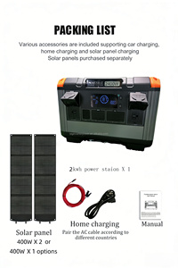 2400W Portable Powerstation 2000Wh With 1600W AC and 1200W Solar Powered Fast Charging <b>For</b> <b>Home</b> Daily Use And Emergency - Product Image 6