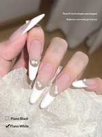 QSHY 2026 Nouveau Gel à Ongles Professionnel Noir et Blanc Français DIY Longue Durée Haute Saturation Sans Raccords 5g Nail Art Non Toxique en Pot