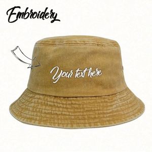 Chapeau Bob Léger Personnalisé d'Été avec Broderie pour Hommes et Femmes – Protection Solaire pour la Pêche, les Sorties Décontractées, le Cyclisme, la Plage et les Activités de Plein Air - Product Image 5