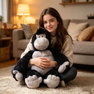 Peluche de Gorila Suave, Adorable Muñeco de Peluche de Simio, Decoración para el Hogar, Regalo para Propietarios de Marcas y Tiendas en Cadena - Product Image 6