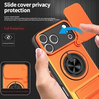 Étui de téléphone portable magnétique à double support avec motif animal pour iPhone 17 Pro Max et iPhone 16 Pro
