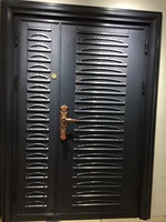 Porte intelligente, cadre en alliage d'aluminium, Double ouverture, 1 pièce