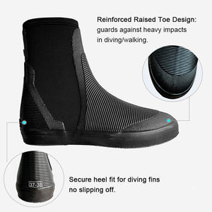 Botas de Agua de Neopreno SBART X02 Ligeras con Cremallera hasta el Tobillo, 5mm, Antideslizantes, para Buceo, Snorkel, Apnea, Surf, Personalizadas - Product Image 4