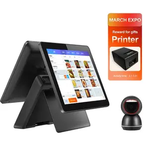 Micropos 15 inch pos machine system pos touch screen windows cash register pos