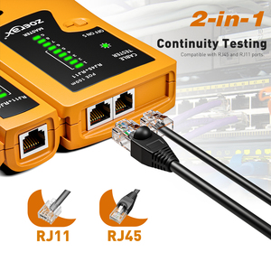 Zoerax Rj45/Rj11 Netwerkkabeltester Poe Anti-Verbranding Test Utp/Stp Ethernet Kabeltester - Product Image 2
