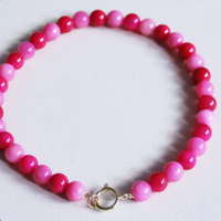 Mode Vintage coloré pierre naturelle perle ronde collier et Bracelet ensemble bijoux pour femmes mode bijoux en acier inoxydable