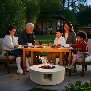 Современная PFB-M-34 яма для костра Luxstar, 34-дюймовая пропановая уличная установка для пожаротушения во дворе, не требуется пульт дистанционного управления - Product Image 4