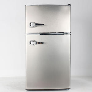 Congelador Portátil de Una Puerta de Acero Inoxidable BC-90, Mini Refrigerador para Dormitorio, Enfriador de Bebidas, Uso en Hoteles, Refrigerador Portátil - Product Image 1
