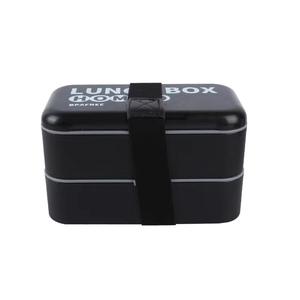 Microwave Safe Material Food <b>Container</b> Compartment Box Dual Tier Kids Stackable Plastic Bento Lunch Box Plastic Portable - Product Image 6