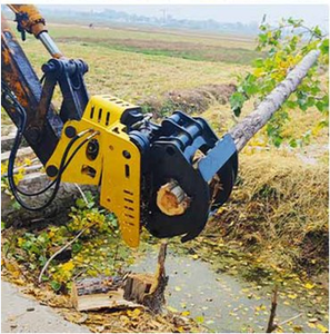 Pinza Idraulica con Sega per Escavatore, Attrezzo per Taglio Legname e Manipolazione Tronchi per Operazioni di Abbattimento Forestale e Gestione del Bosco - Product Image 4