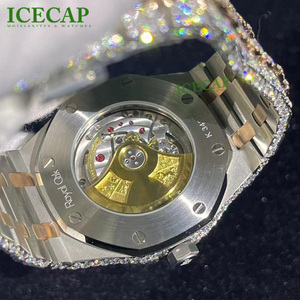 Hip hop sang trọng moissanite xem người đàn ông 41mm Buss xuống cơ khí vvs mossinate Đồng hồ Iced ra chất lượng cao thép Sapphire trường hợp - Product Image 4