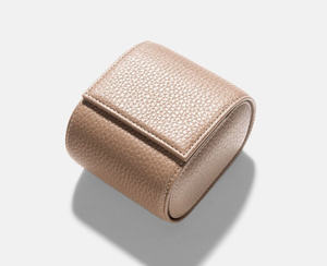 Singolo disegno del cuoio di grano superiore della vigilanza organizer box di viaggio della cassa per orologi - Product Image 3