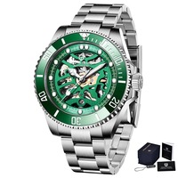 Montres automatiques squelette pour hommes PAGANI DESIGN PD-1659 avec cristal saphir, lumineuses, étanches à 100 m, Relogio Masculino