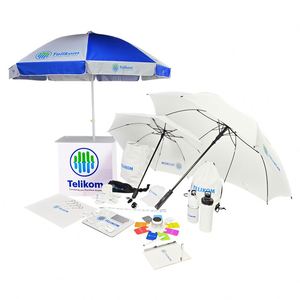Parasol de plage coupe-vent en polyester pongé de haute qualité avec impression de logo personnalisé - Product Image 2