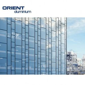 Skyscrape không thấm nước khung nhôm cấu trúc tường Rèm Kính chi phí cho mỗi Mét Vuông Tường Rèm Kính - Product Image 1